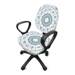 Zodiac Astrology Signs Print Office Chair Cover