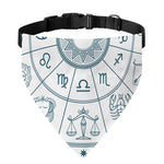 Zodiac Astrology Signs Print Over The Collar Dog Bandana