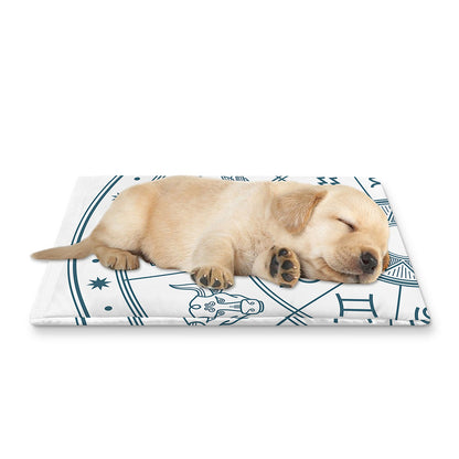 Zodiac Astrology Signs Print Pet Cooling Mat Cover