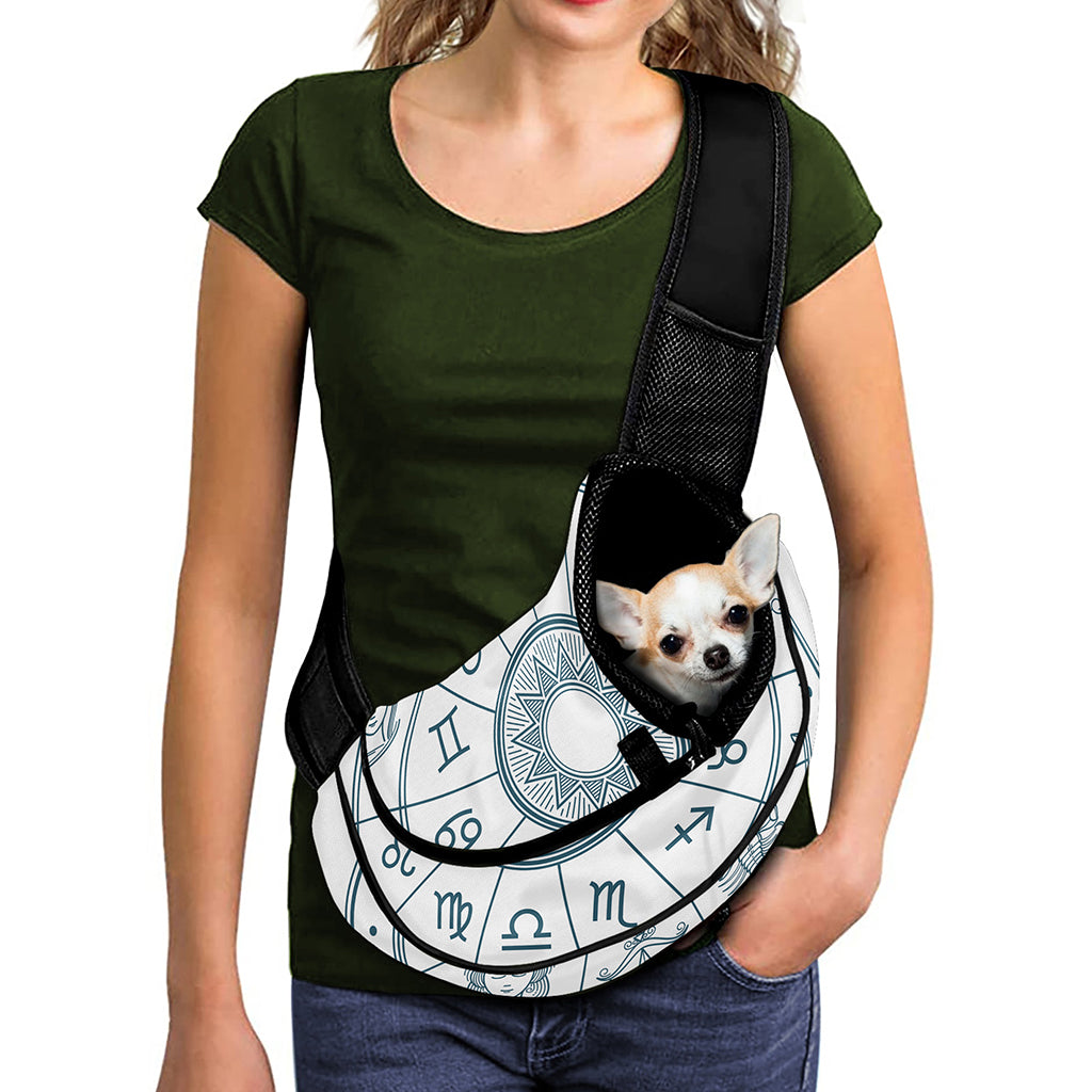 Zodiac Astrology Signs Print Pet Sling Carrier