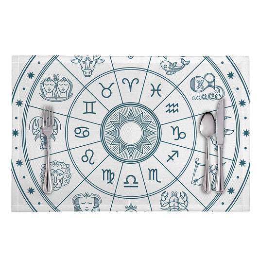 Zodiac Astrology Signs Print Placemat