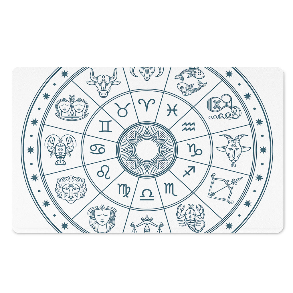 Zodiac Astrology Signs Print Polyester Doormat
