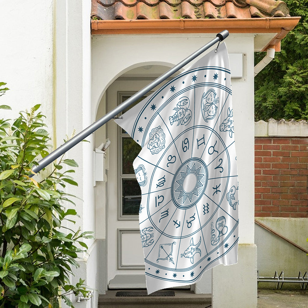 Zodiac Astrology Signs Print Polyester Flag
