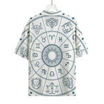 Zodiac Astrology Signs Print Rayon Hawaiian Shirt