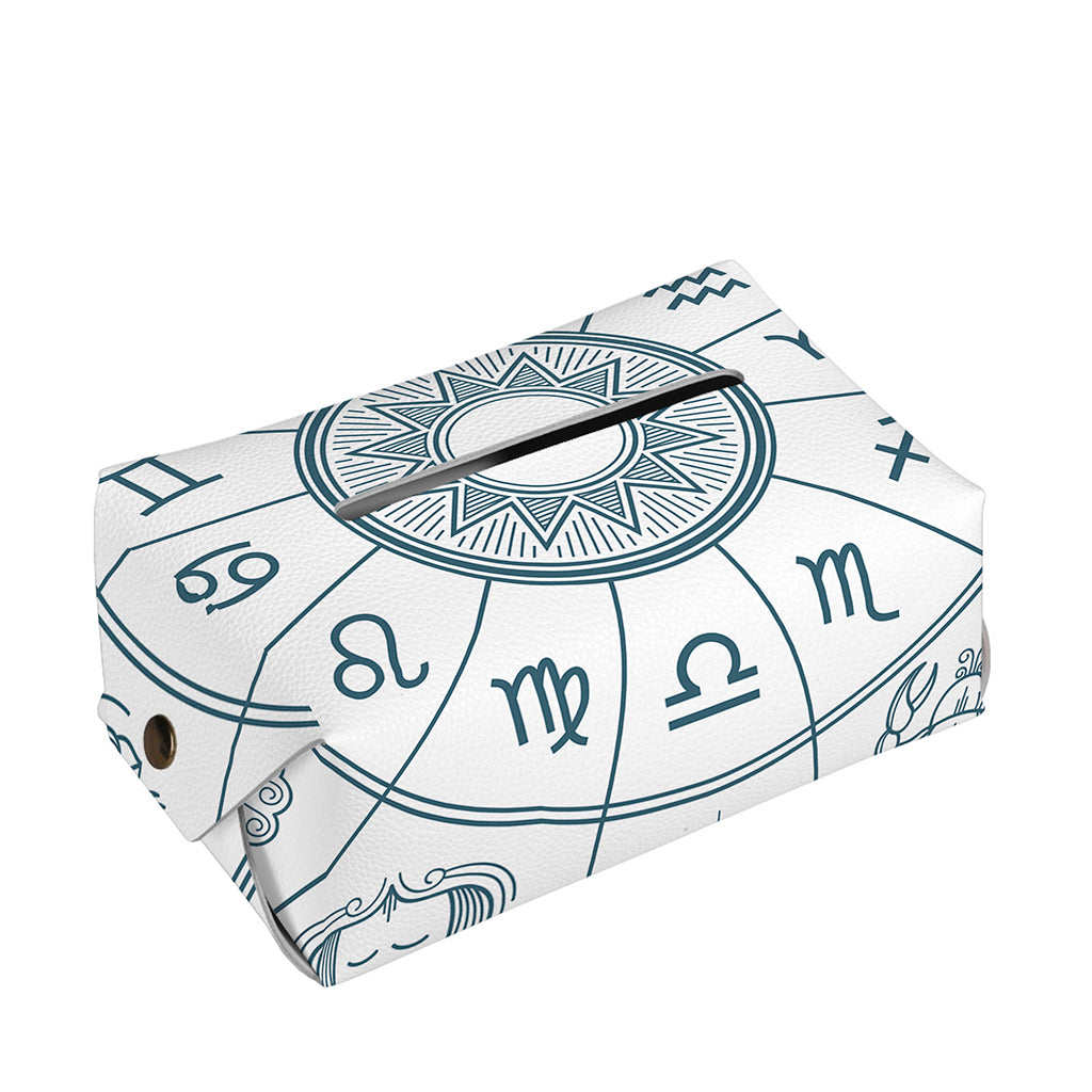 Zodiac Astrology Signs Print Rectangle Tissue Box Cover