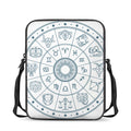 Zodiac Astrology Signs Print Rectangular Crossbody Bag