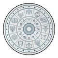 Zodiac Astrology Signs Print Round Floor Mat