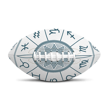 Zodiac Astrology Signs Print Rugby Ball