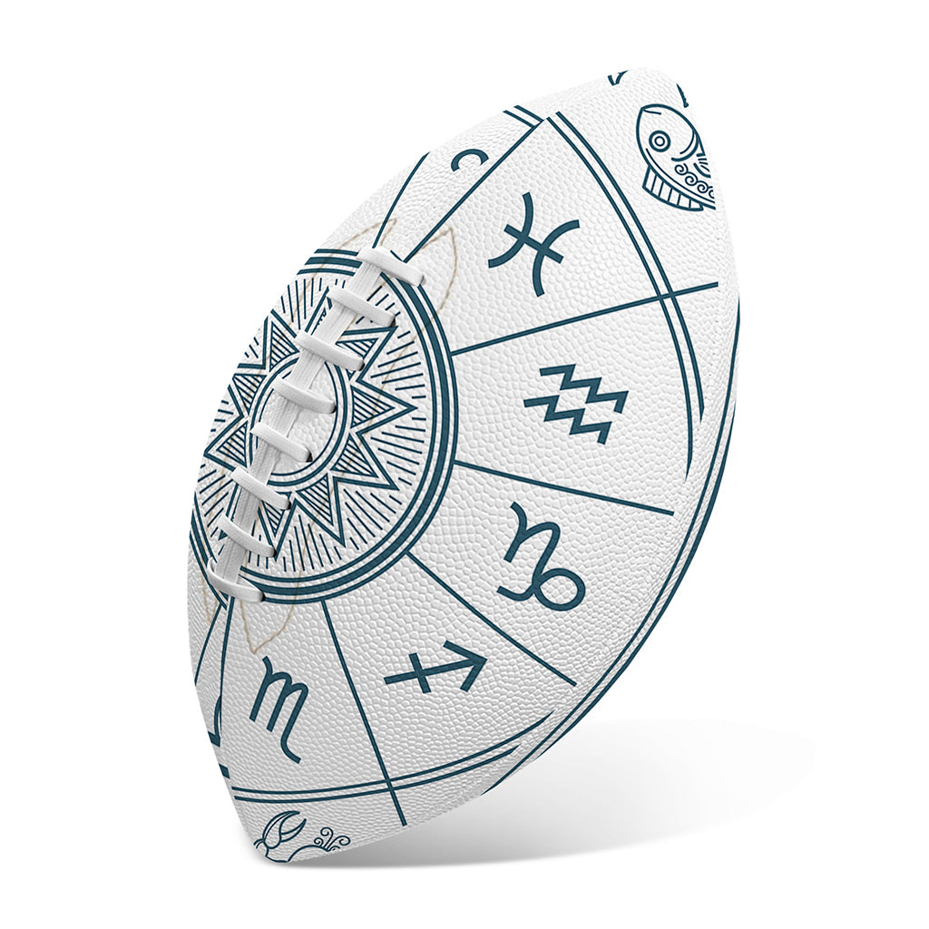 Zodiac Astrology Signs Print Rugby Ball