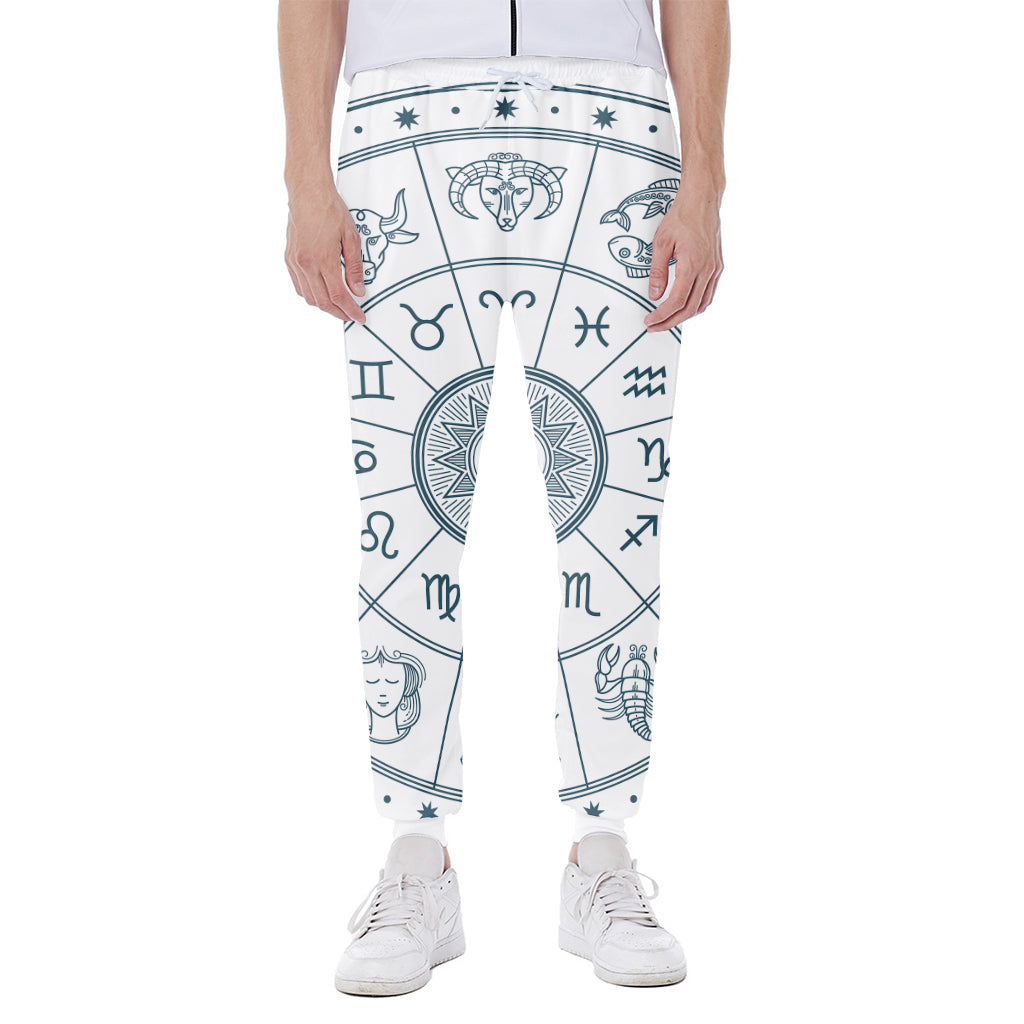 Zodiac Astrology Signs Print Scuba Joggers