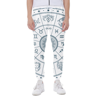 Zodiac Astrology Signs Print Scuba Joggers