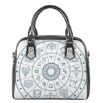 Zodiac Astrology Signs Print Shoulder Handbag