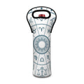 Zodiac Astrology Signs Print Single Neoprene Wine Tote