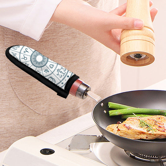 Zodiac Astrology Signs Print Skillet Handle Cover