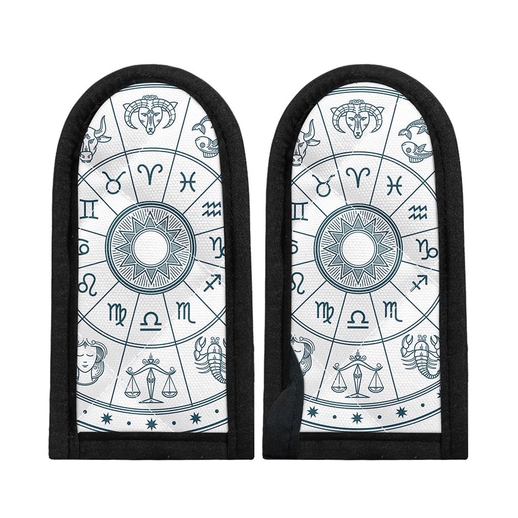Zodiac Astrology Signs Print Skillet Handle Cover