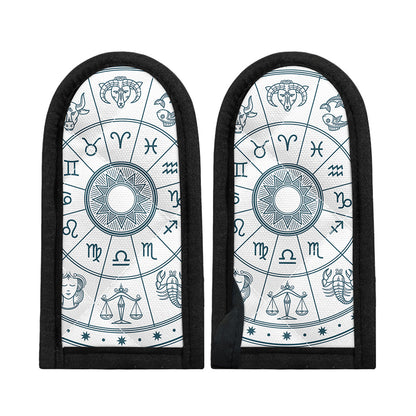 Zodiac Astrology Signs Print Skillet Handle Cover