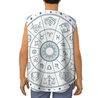 Zodiac Astrology Signs Print Sleeveless Baseball Jersey