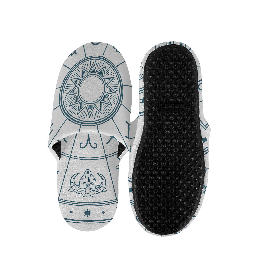 Zodiac Astrology Signs Print Slippers