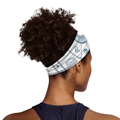 Zodiac Astrology Signs Print Sports Headband