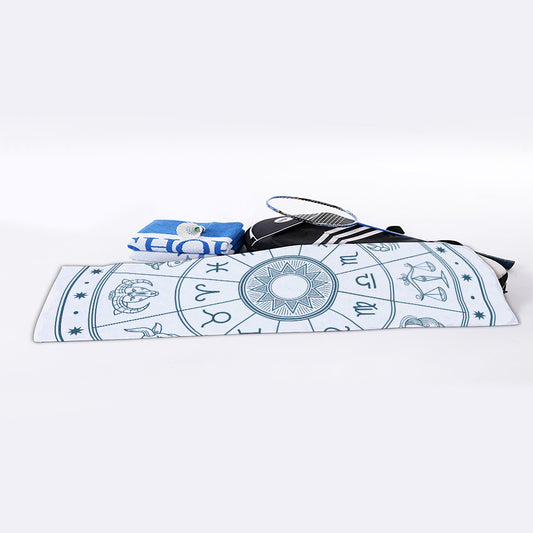 Zodiac Astrology Signs Print Sports Towel
