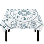 Zodiac Astrology Signs Print Tablecloth