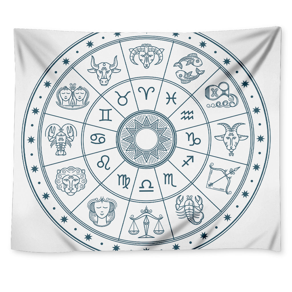 Zodiac Astrology Signs Print Tapestry
