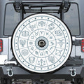 Zodiac Astrology Signs Print Tire Cover With Camera Hole