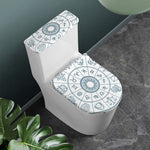 Zodiac Astrology Signs Print Toilet Lid And Tank Cover Set