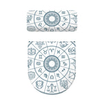 Zodiac Astrology Signs Print Toilet Lid And Tank Cover Set