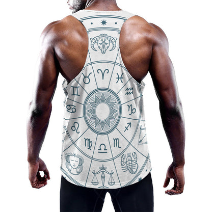 Zodiac Astrology Signs Print Training Tank Top