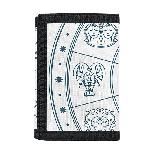 Zodiac Astrology Signs Print Trifold Wallet