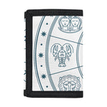 Zodiac Astrology Signs Print Trifold Wallet