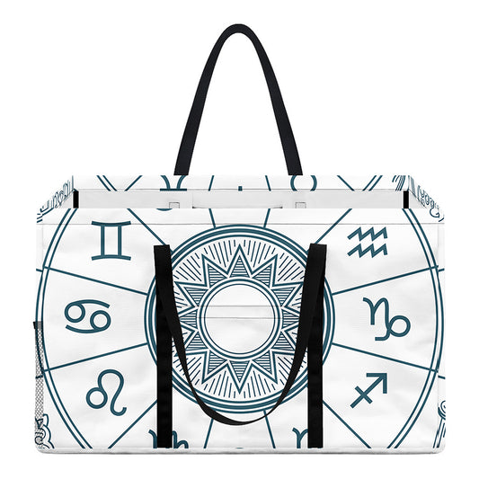Zodiac Astrology Signs Print Utility Tote Bag
