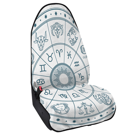 Zodiac Astrology Signs Print Waterproof Car Seat Cover