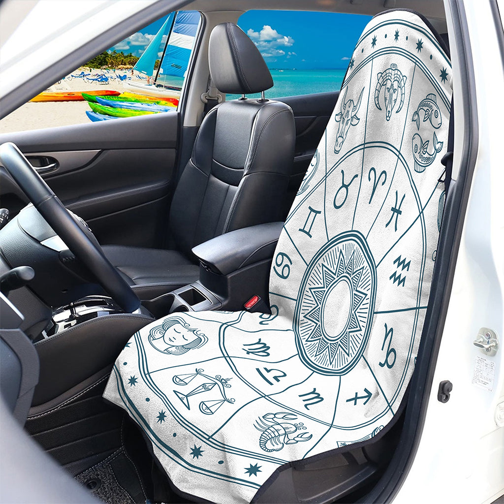 Zodiac Astrology Signs Print Waterproof Car Seat Cover