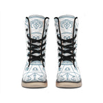 Zodiac Astrology Signs Print Winter Boots