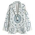 Zodiac Astrology Signs Print Women's Cotton Blazer