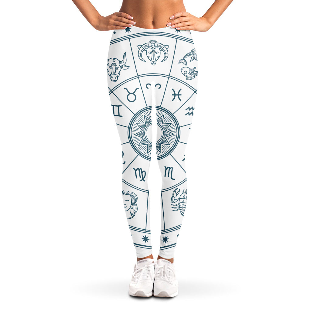 Zodiac Astrology Signs Print Women's Leggings