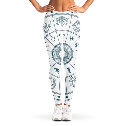 Zodiac Astrology Signs Print Women's Leggings