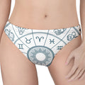 Zodiac Astrology Signs Print Women's Thong