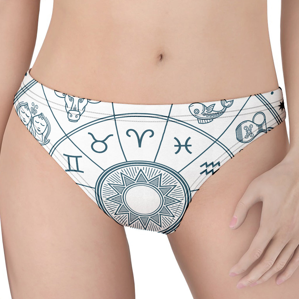 Zodiac Astrology Signs Print Women's Thong
