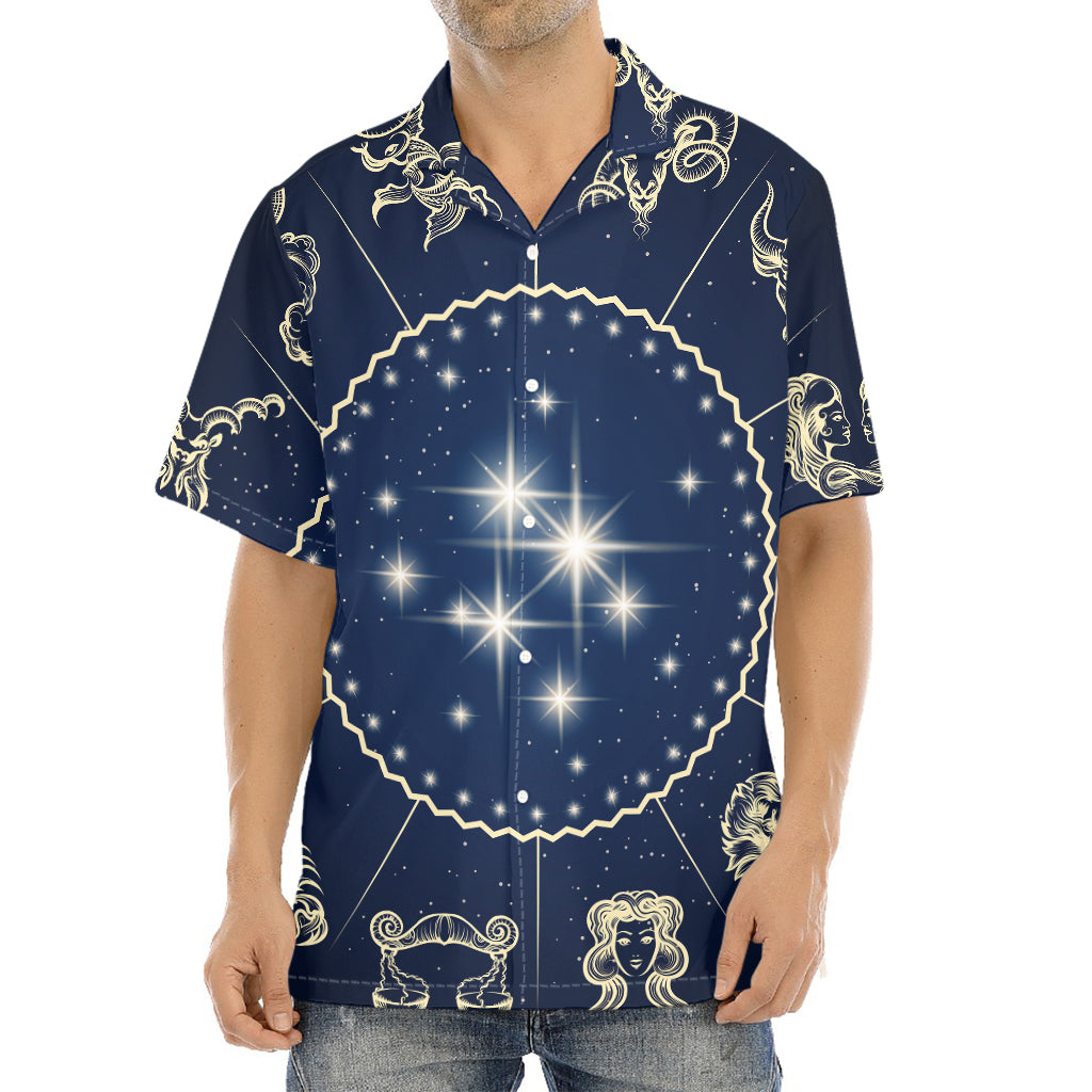 Zodiac Astrology Symbols Print Aloha Shirt