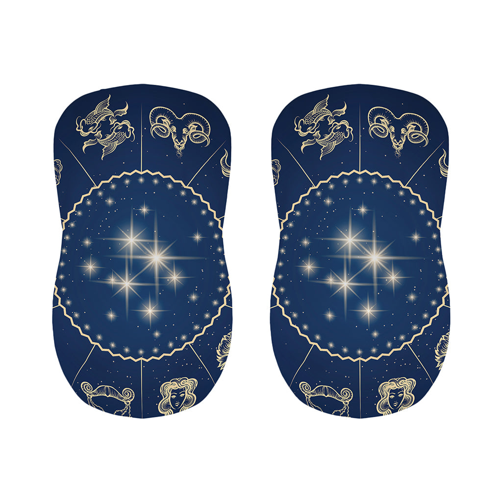Zodiac Astrology Symbols Print Bar Stool Covers