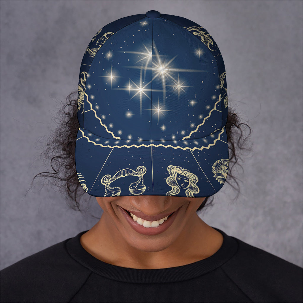 Zodiac Astrology Symbols Print Baseball Cap