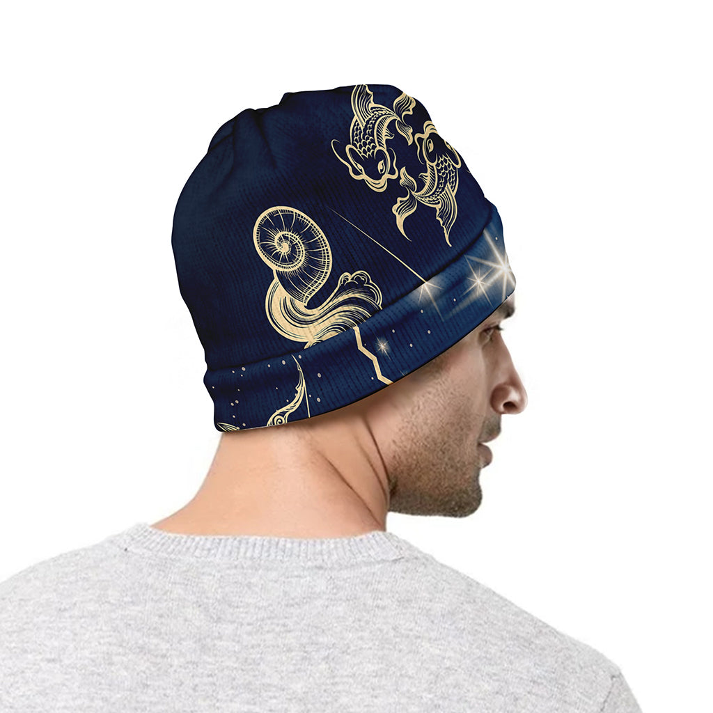 Zodiac Astrology Symbols Print Beanie