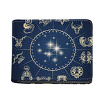 Zodiac Astrology Symbols Print Bifold Wallet