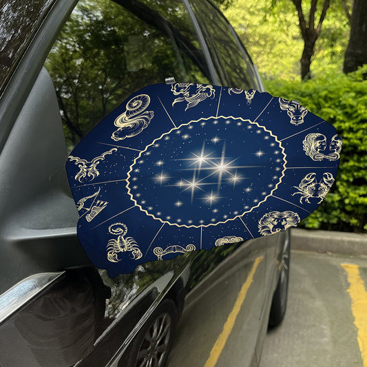 Zodiac Astrology Symbols Print Car Side Mirror Covers