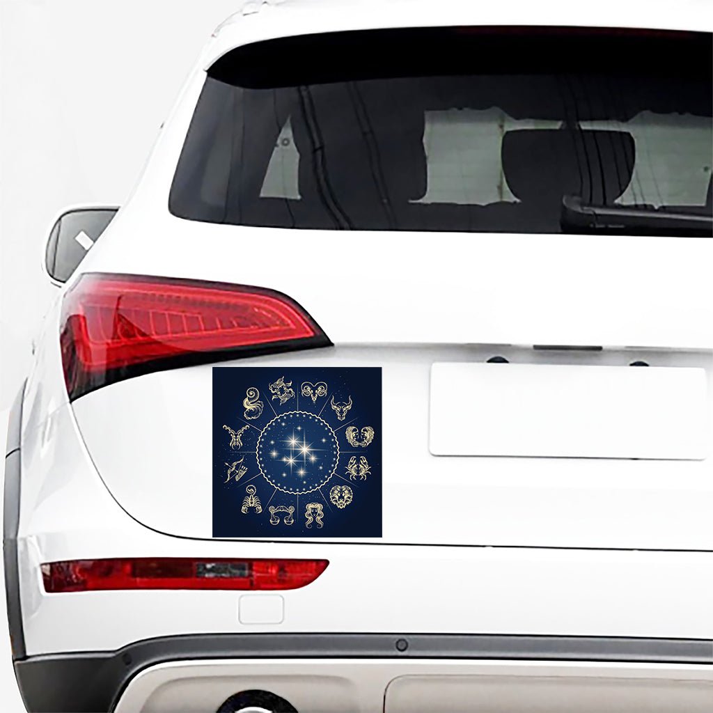 Zodiac Astrology Symbols Print Car Sticker