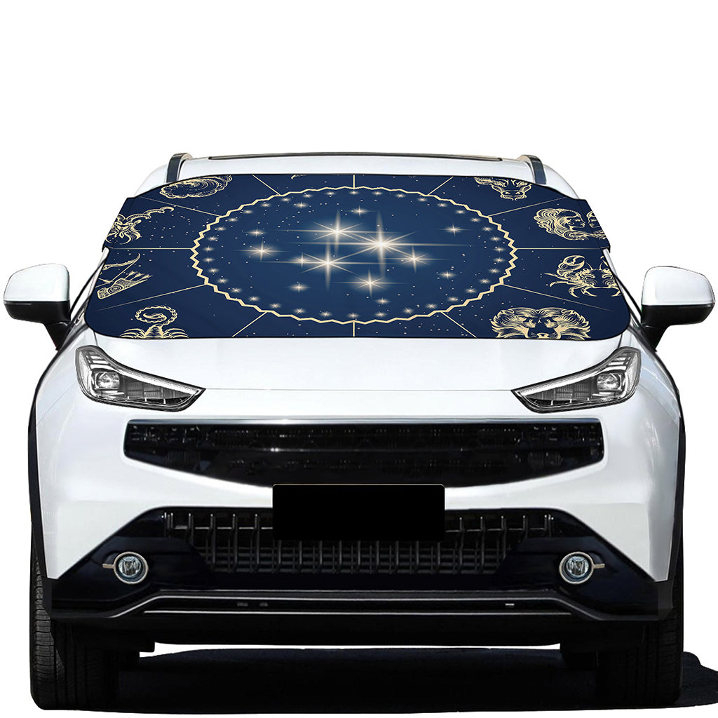 Zodiac Astrology Symbols Print Car Windshield Snow Cover
