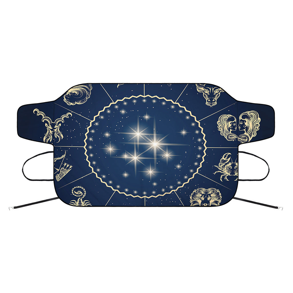 Zodiac Astrology Symbols Print Car Windshield Snow Cover